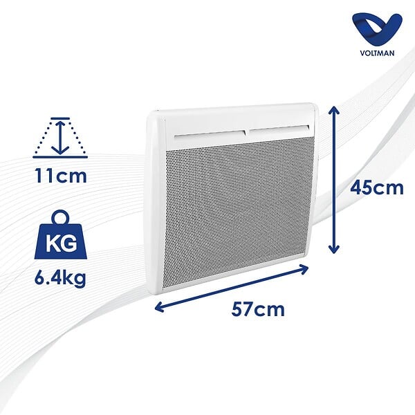 VOLTMAN - Chauffage électrique panneaux rayonnants 1000W - Voltman - large