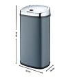 KITCHEN MOVE - Poubelle automatique inox LARGO gris 42L - vignette