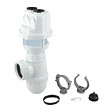 NICOLL - Siphon Nicoll 201296 pour adoucisseur et osmoseur 18-40mm blanc - vignette