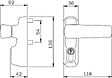 ISEO - Module béquille et cylindre IDEA Argent - ISEO - 94011007T - vignette