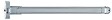 ISEO - Serrure anti panique Push barre IDEA 1 point pêne latéral argent - ISEO - 942108477TA - vignette