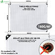 VOUNOT - Bâche de Protection en Polyéthylène resistant et impermeable 180g/m² blanche 3x4m - vignette