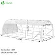 VOUNOT - Serre de jardin Toute Saison 18m2 avec portes laterales - vignette