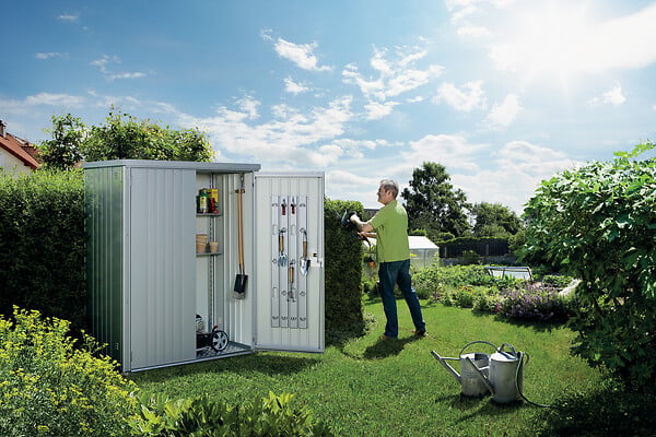 BIOHORT - Armoire à outils métal T 150 - Gris foncé - L.155xH.182,5cm - large