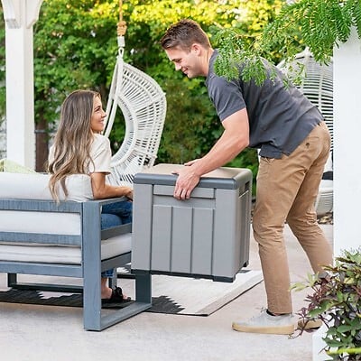 HABRITA - Cube de rangement - Résine - 0.26m2 - large
