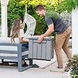 HABRITA - Cube de rangement - Résine - 0.26m2 - vignette