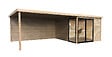 SOLID - Abri de jardin bois autoclave Sagres - L.699xH.227xP.304cm - vignette