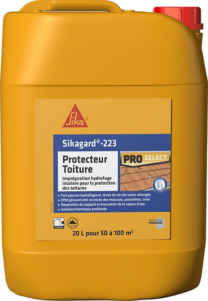 SIKA - Imprégnation hydrofuge pour toiture - Silane/Siloxane - 20 L - large