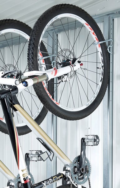BIOHORT - Support mural pour vélo BikeMax - Argent - H.173xl.4cm - large