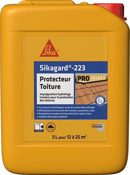 SIKA - Protection toitures hydrofuge - 5L - Incolore - Résine - large
