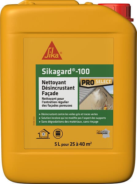 SIKA - Nettoyant désincrustant façade - Tensio-actifs - 5L - large