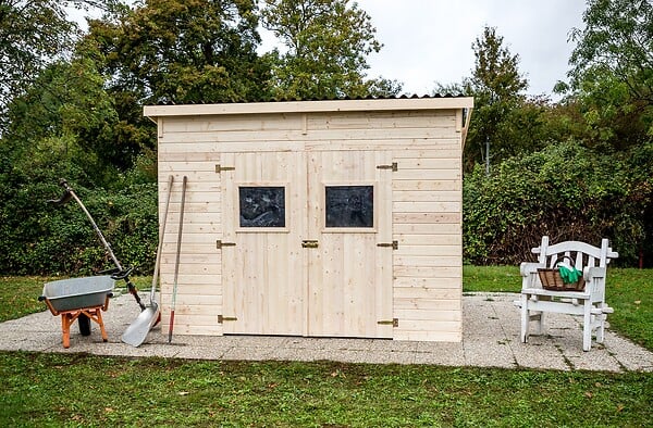 HABRITA - Abri de jardin bois - 16mm - L.280xP.200cm - large