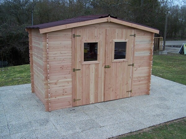 HABRITA - Abri de jardin bois Douglas - Dalia - L.310xH.220xP.169cm - large