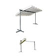 HABRITA - Pergola marquise Acier - Gris anthracite - vignette
