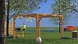 HABRITA - Pergola autoportante en bois - Naturel - L.341xP.313cm - vignette