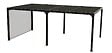 HABRITA - Pergola alu bioclimatique - Gris anthracite - L.598xl.360cm - vignette