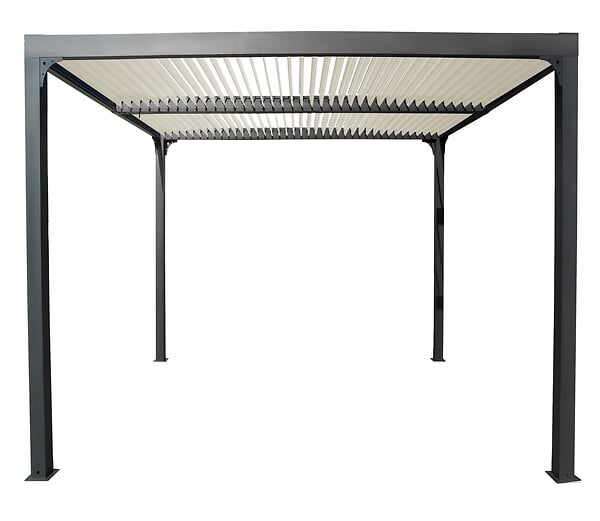 HABRITA - Pergola bioclimatique aluminium - L.360xl.300xH.231cm - large