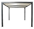HABRITA - Pergola bioclimatique aluminium - L.360xl.300xH.231cm - vignette
