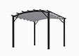 HABRITA - Pergola arche aluminium - Gris anthracite - L.330xl.340cm - vignette