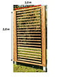 HABRITA - Panneau brise vue - Bois - l100xH200cm - vignette