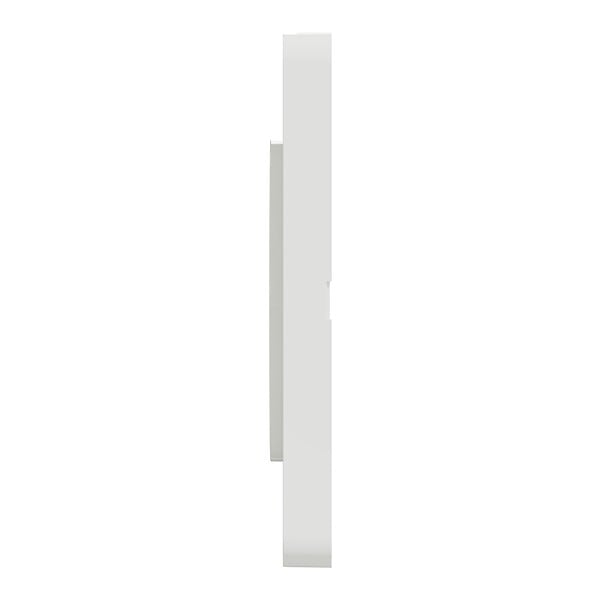 SCHNEIDER ELECTRIC - Plaque Odace Touch - Blanc brillant 3 postes entraxe 71mm - large