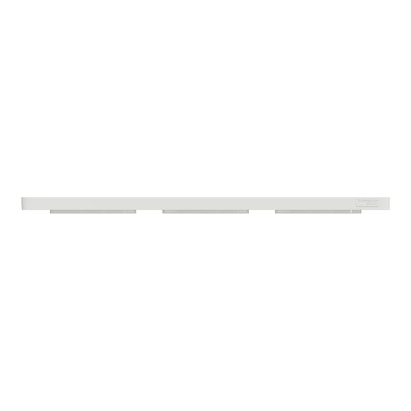 SCHNEIDER ELECTRIC - Plaque Odace Touch - Blanc brillant 3 postes entraxe 71mm - large