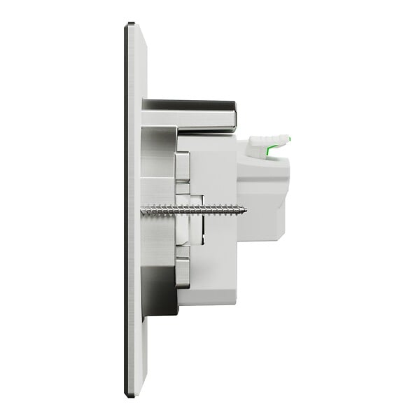 SCHNEIDER ELECTRIC - Prise de sol carrée métal Unica System+ Gris IP44 - large