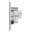 SCHNEIDER ELECTRIC - Prise de sol carrée métal Unica System+ Gris IP44 - vignette