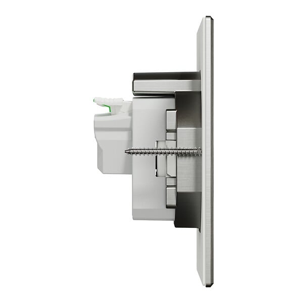 SCHNEIDER ELECTRIC - Prise de sol carrée métal Unica System+ Gris IP44 - large