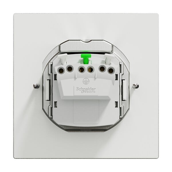SCHNEIDER ELECTRIC - Prise de sol carrée métal Unica System+ Gris IP44 - large