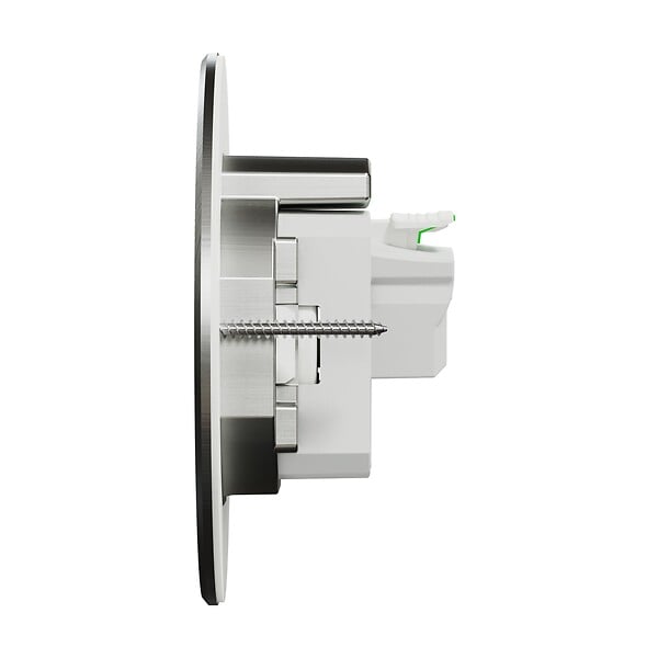 SCHNEIDER ELECTRIC - Prise de sol encastrable métal Unica System+ XS Argent IP44 - large