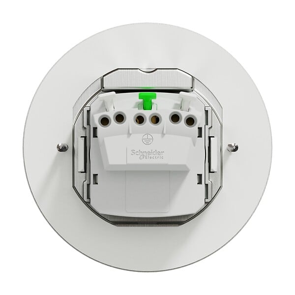 SCHNEIDER ELECTRIC - Prise de sol encastrable métal Unica System+ XS Argent IP44 - large