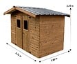 HABRITA - Abri de jardin en bois - L.266xH.235xP.279cm - vignette