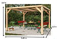 HABRITA - Auvent en douglas massif VENETO - L.3.39xl.3.12m - vignette