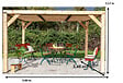 HABRITA - Auvent Veneto en douglas massif - 3.39x3.60m - vignette