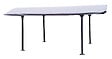 HABRITA - Bâche carport PVC 1/2 rond - Gris anthracite - L.485xl.300cm - vignette