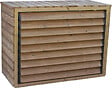 HABRITA - Cache climatiseur Bois CC 1306 - L.132xH.98xP.58cm - vignette