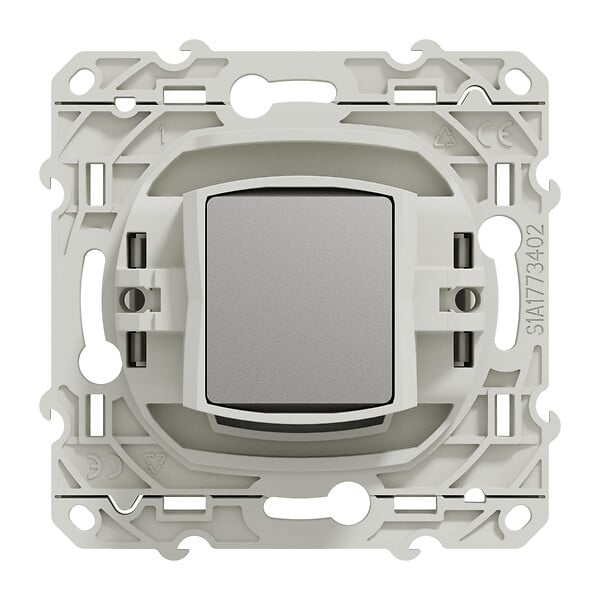 SCHNEIDER ELECTRIC - Prise TV encastrable - Odace - Blanc - Fixation par vis - large