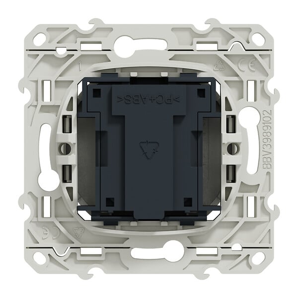 SCHNEIDER ELECTRIC - Conjoncteur en T Odace - Blanc - 8 contacts à vis - large