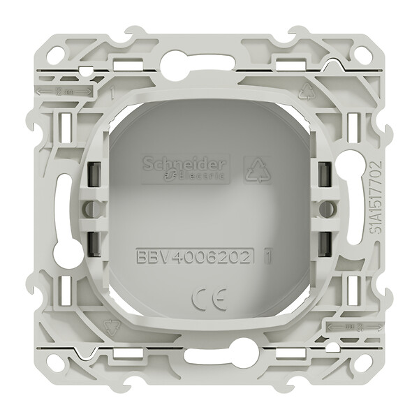 SCHNEIDER ELECTRIC - Odace Obturateur - Blanc - Fixation par vis - large