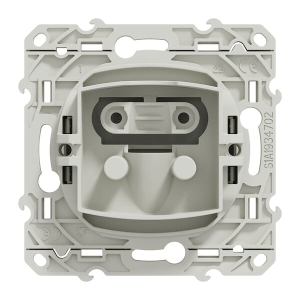 SCHNEIDER ELECTRIC - Sortie de câble encastrable Odace Blanc 6 à 12 mm² - large