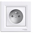 SCHNEIDER ELECTRIC - Prises 2 P+T Asfora - Blanc - Lot de 5 - vignette