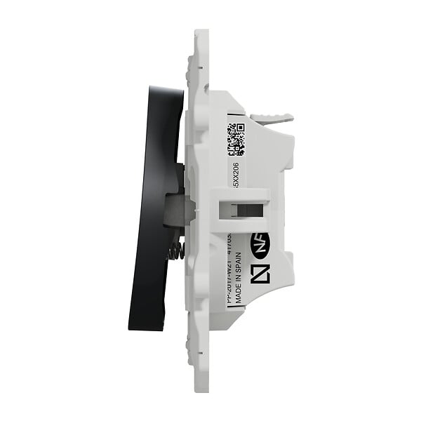 SCHNEIDER ELECTRIC - Poussoir plastique Odace Anthracite 10A - large