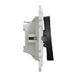 SCHNEIDER ELECTRIC - Poussoir plastique Odace Anthracite 10A - vignette