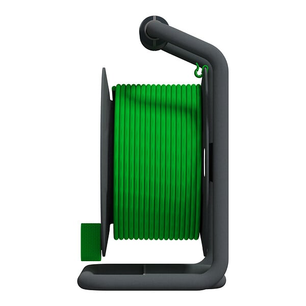SCHNEIDER ELECTRIC - Enrouleur de chantier - Vert et gris - 2 prises P + T - 25m - large