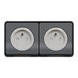 SCHNEIDER ELECTRIC - Double prise de courant 2P+T Mureva Styl Anthracite IP55 - vignette
