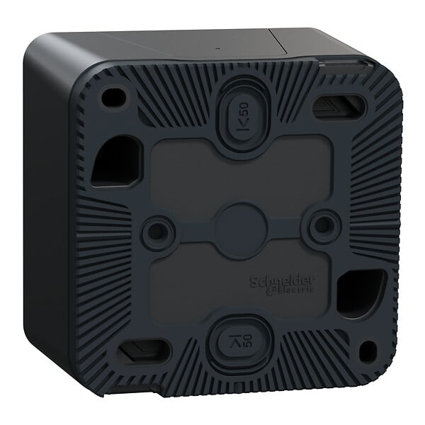 SCHNEIDER ELECTRIC - Double interrupteur va-et-vient Mureva Styl anthracite IP55 - large