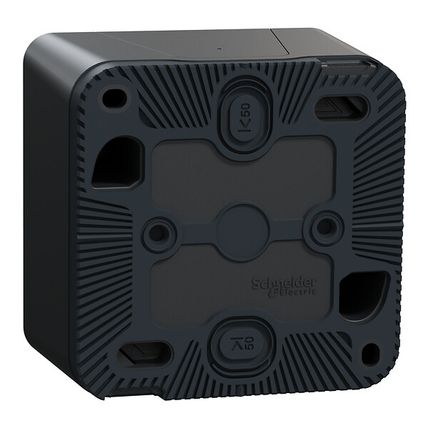 SCHNEIDER ELECTRIC - Bouton poussoir lumineux LED - Mureva Styl - Anthracite - 10A - IP55 - large