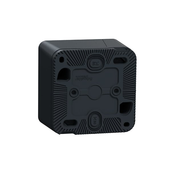 SCHNEIDER ELECTRIC - Mureva Styl-Prise de courant 2P+T avec cache-Anthracite - large