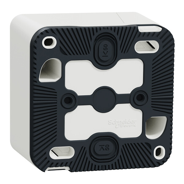 SCHNEIDER ELECTRIC - Prise de courant 2P+T étanche - Mureva Styl - Blanc - IP55 - large